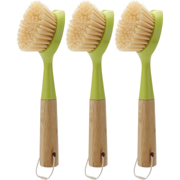 кухня щетинки 1.1in PBT Scrub скруббер блюда щетки с ручкой