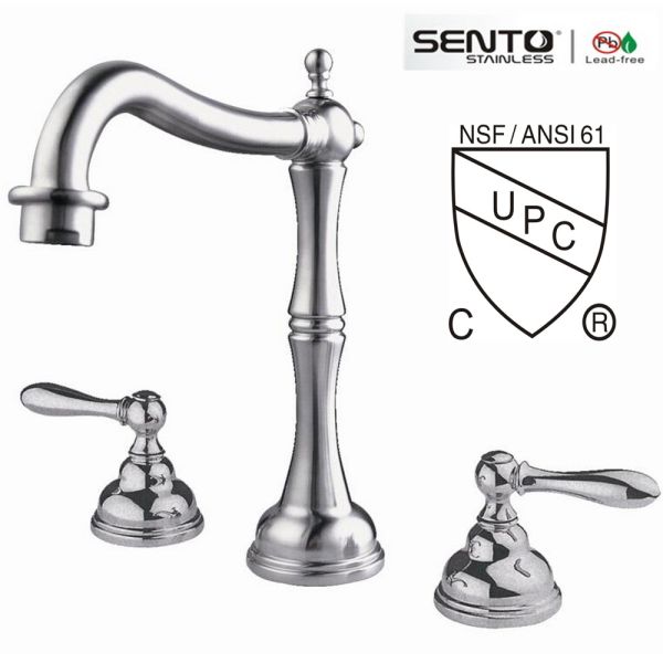 Classic style stainless steel basin mixer CUPC certificated