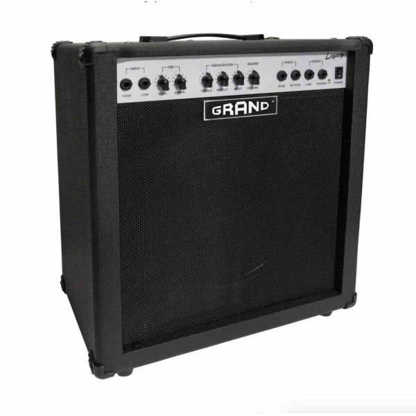 Grand Legacy 50W Solid State Bass Amplifier Combo in Black (BA-50)
