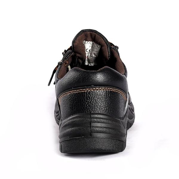 Slip Resistant PU Sole EVA Puncture Industrial Safety Shoes Comfortable Steel Toe Leather