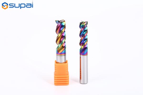 1/4 Inch Slotting End Mills with 0.030 Inch Corner Radius 1/2/3/4 Flutes