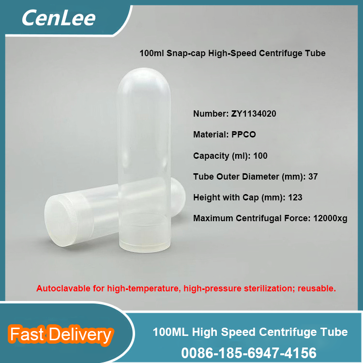 Large Volume 100ml Centrifuge Tubes for Lab Sample Processing