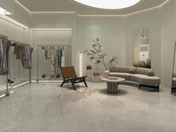 Impressionante piso interior durável 1200x1200mm grão vidrado porcelana polida telha para banheiro e quarto