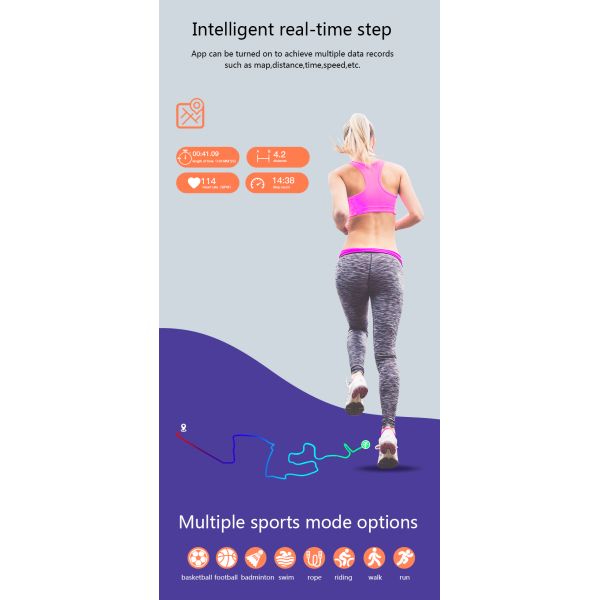 Ремень id RFID 13.56MHz спорта BT5.0 Nfc Ic фитнеса здоровья андроида дозора HL19 OEM Odm умный