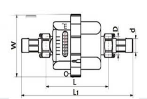 DN15 DN20 Volumetric Brass Cold Water Meter R160