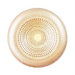 Wholesales ColorDecoration Glass Charger Plate with Electroplating and Spraying color