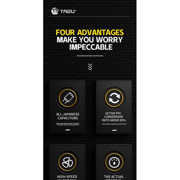 T9-650-350W PC PSU Switching Power Supply 160*150*86mm RoHS