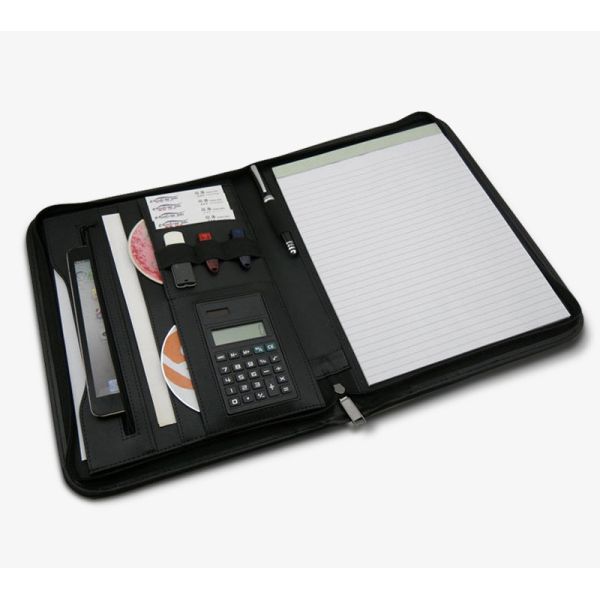 Случай портфолио дела ODM нетоксический, влагостойкая кожаная папка конференции A4