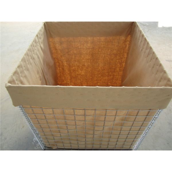 Resistance Square Gabion Mesh Made of Sand-Filled Stone for Explosion-Proof Enclosure