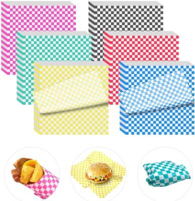 Folhas impressas feitas sob encomenda descartáveis do papel de cera para o alimento do sanduíche