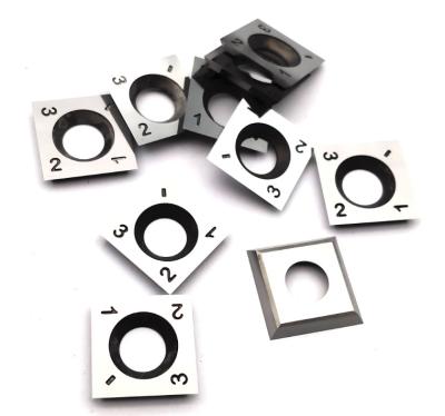 Inserções Indexable 15x15x2.5-37° do carboneto dos cortadores de Woodturning do carboneto do ODM do OEM