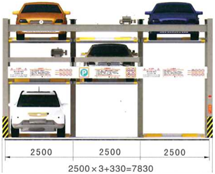 Слой подъема 2000kg системы PSH Semi автоматический паркуя Multi