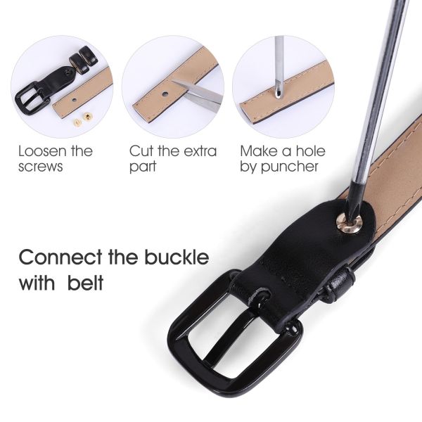 PU Strap Skinny Black Belt Leather 1.8cm Colorful Slim Waist