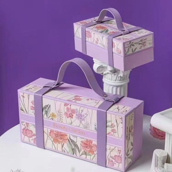 Juego de Cajas de Regalo Florales Premium para Recuerdos de Boda Embalaje de Cajas de Regalo Vacías para Regalos de Dama de Honor Recuerdos de Fiesta