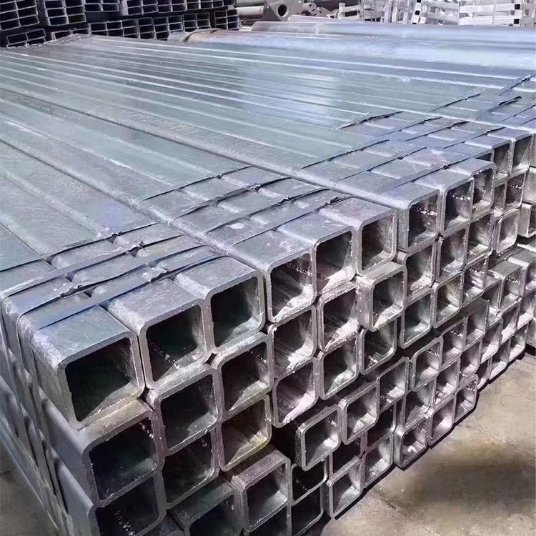Труба горячекатаного Gi квадратная стальная, украшанная блестками гальванизированная прямоугольная трубка