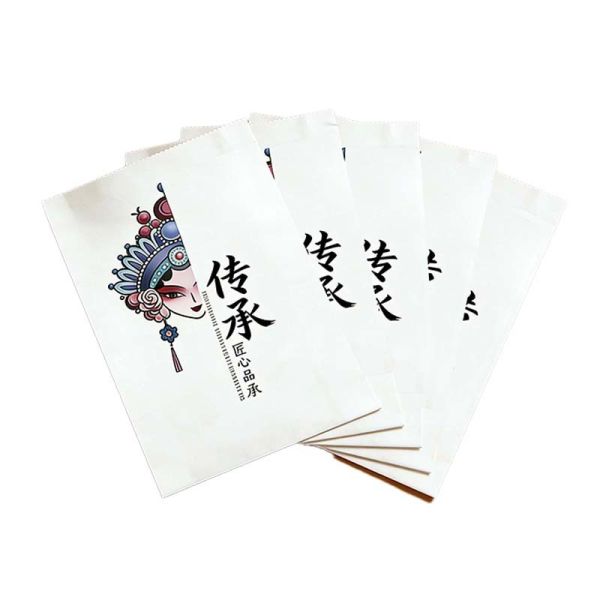 Eco Friendly Satchel Paper Bag Biodegradable Pinch Bottom Open Mouth Bag