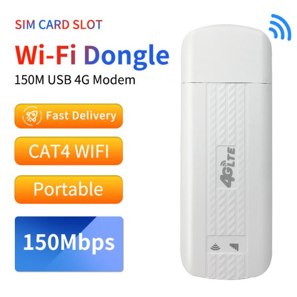 Unlocked 4G LTE USB Dongle SIM Slot 150Mbps Europe Asia Africa Cheap
