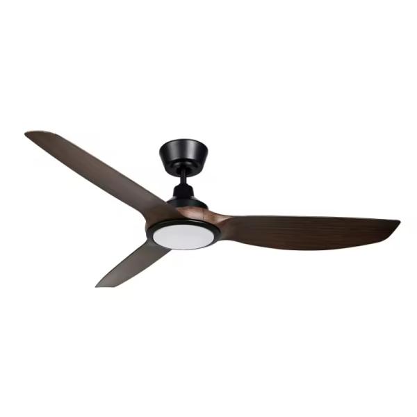 Quiet Motor Cafe Living Room Dining Room Bedroom Study Room 52inch LED Ceiling Fan Light Kits