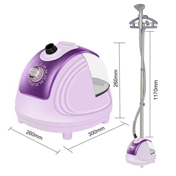 Single Pole Garment Steamer With Stand , 1800 W Heavy Duty Clothes Steamer