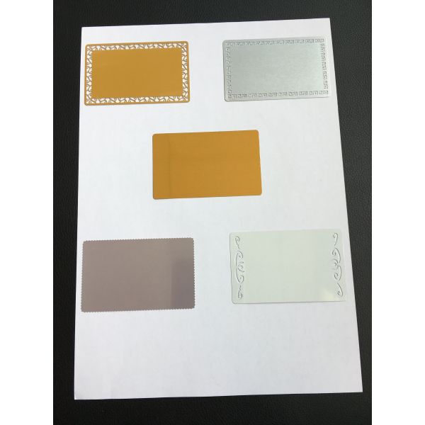 Sliver Sublimation DIY Name Cards , Custom Metal Membership Cards Aluminum
