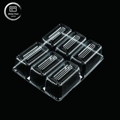 Customized Transparent PET Disposable Plastic Biscuit Tray, Inner Food Packaging for Cookies
