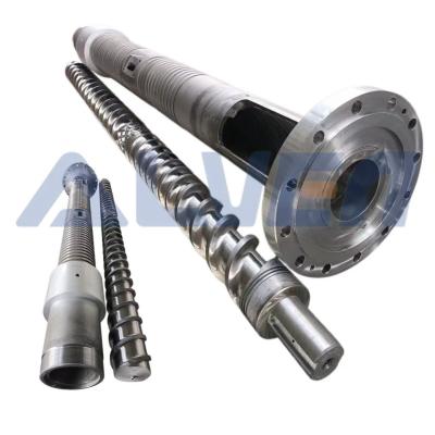 Bimetallic Screw Barrel 0.5-0.8mm Nitriding Depth for Plastic Extrusion