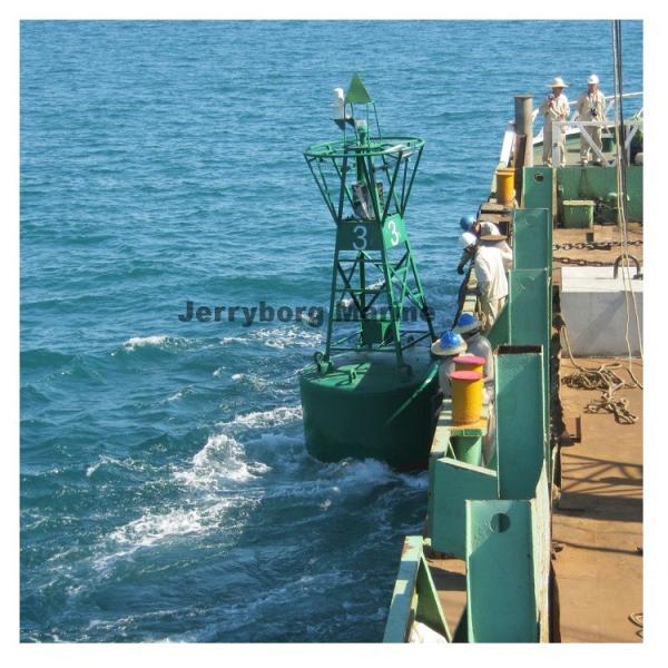 Boias marinhas de aço para auxiliar a navegação