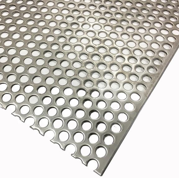 316L Stainless Steel Perforated Metal Sheet 4x8 Round Hole 309 SS Plate