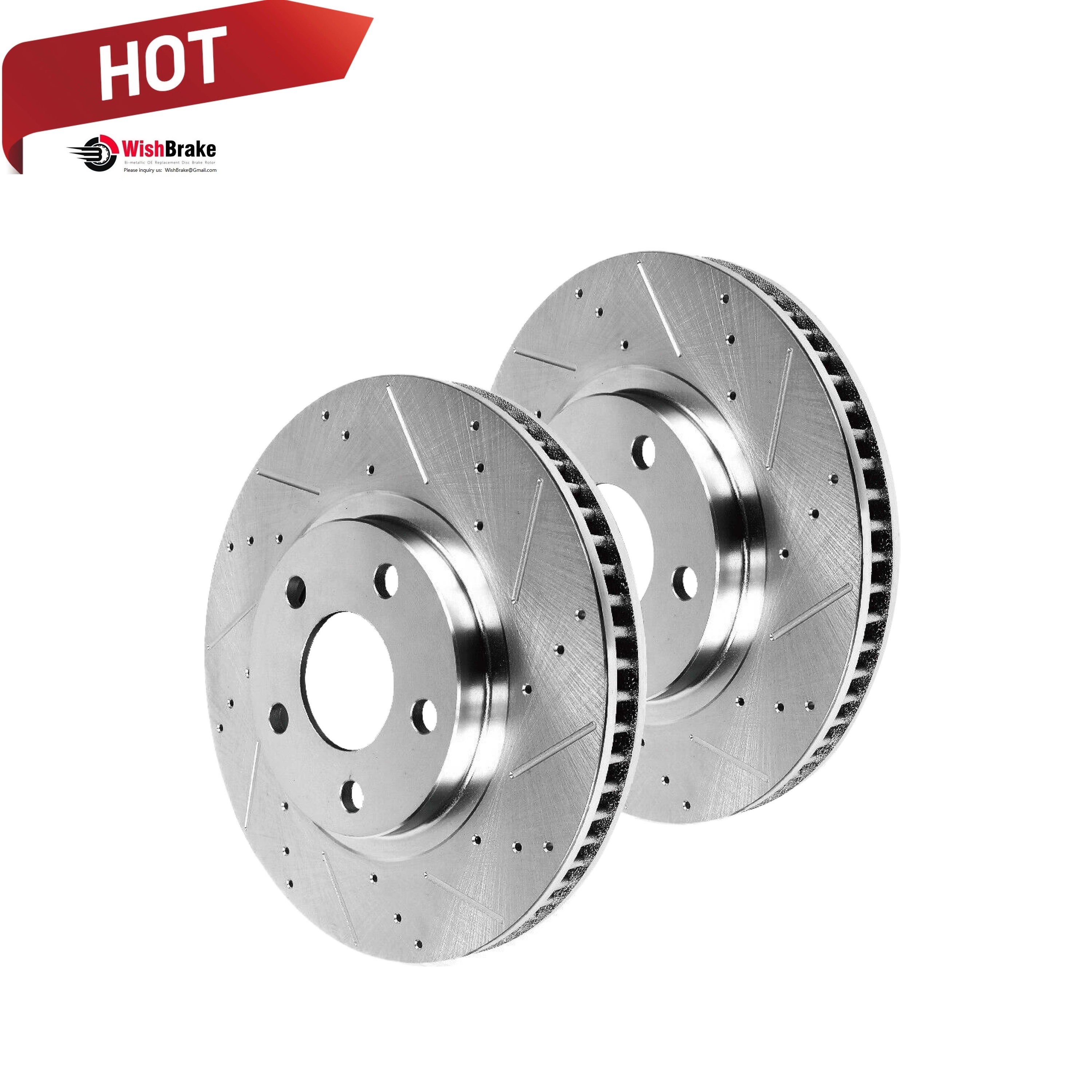 Wholesale Disc Brake Rotor Car Drilled Slotted Brake Discs, High-End Car Alloy Ventilated Disk Brake Rotor For Bentley Mulsanne Made Of Durable Metal Plastic Land Rover Ranger Manufacturer