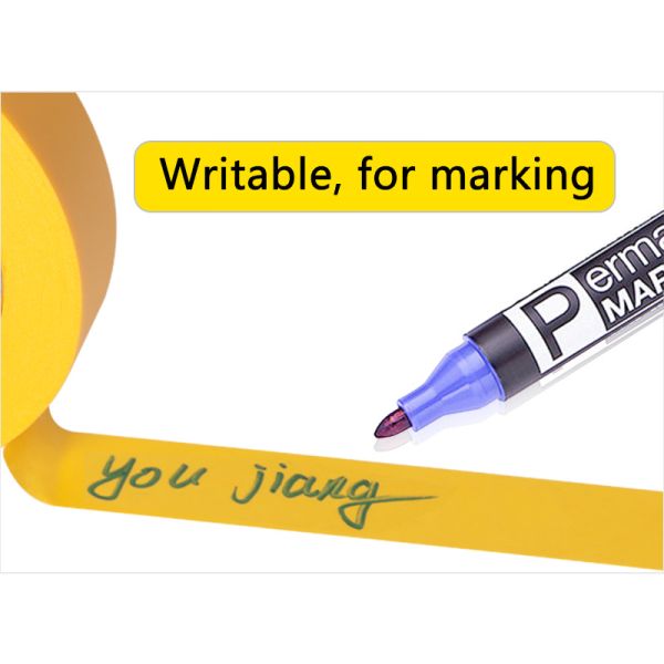 Yellow Washi Paper Tape Performance Masking Tape Painting Jumbo Roll