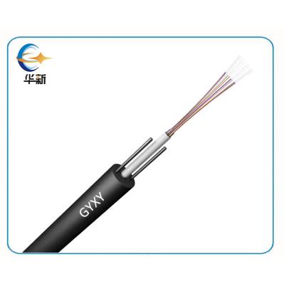 Huaxin Uni Tube GYXY G652D 2 4 6 8 Core External Fibre Optic Cable Single Mode RFP Strength Non Armored