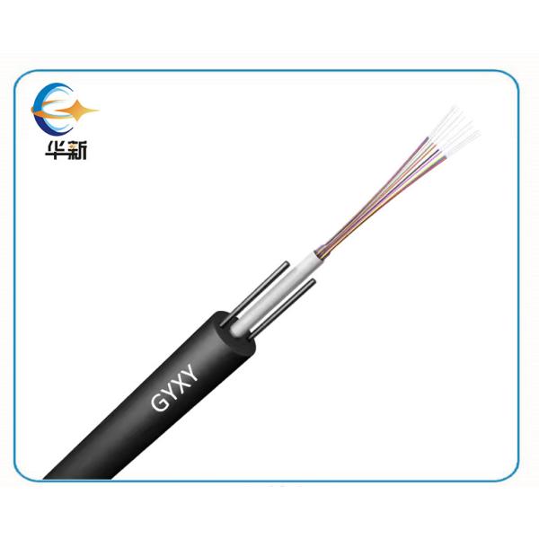 Huaxin Uni Tube GYXY G652D 2 4 6 8 Core External Fibre Optic Cable Single Mode RFP Strength Non Armored