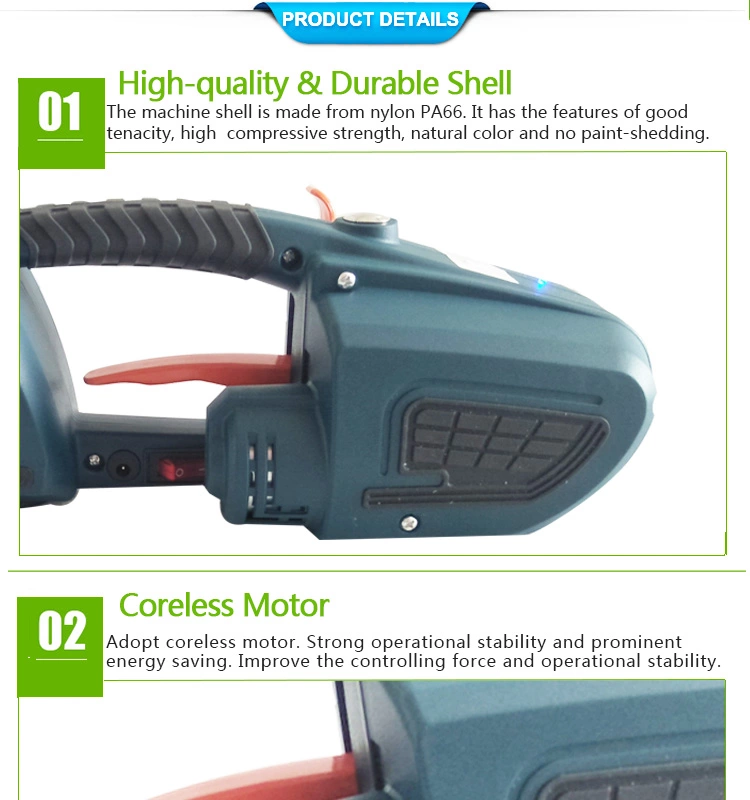 Handheld Strapping Tool for 13/16mm PP/PET Easy to Operate Strap Size T 0.4-1.2mm