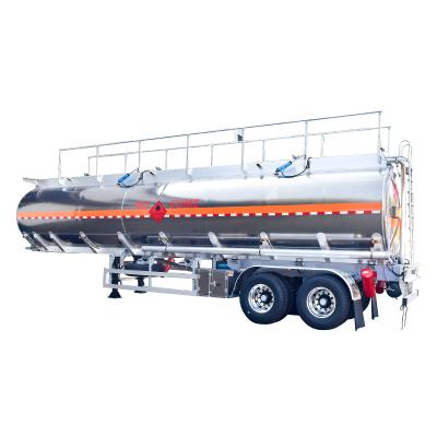 33000L 38000L Semi Trailer Fuel Tank 2 Axle Diesel Oil Crude Oil Palm Oil Gasoline Tank