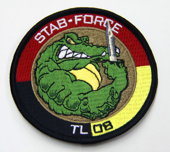 Round  Shape        Cotton Custom Embroidered Patches