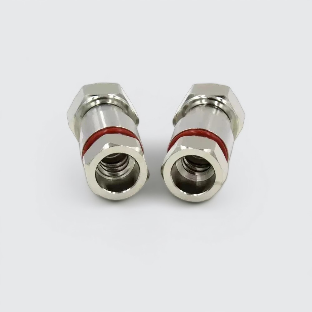 4.3-10 Male Connector for 1/2 inch super-flex feeder cable | RF Coaxial Connector
