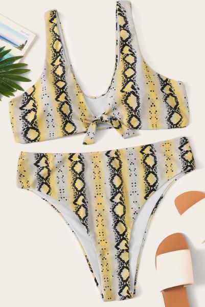 2019 New Plus SizeTwo piece  Swimsuit Women Push up