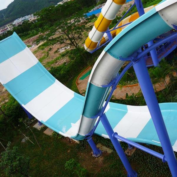 Aqua Park Water Amusement Equipment Fiberglass Bowl Slide