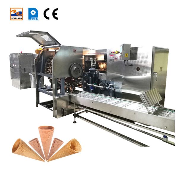 Автоматическая производственная линия конуса, 89 частей нержавеющей стали шаблона 200*240mm печь.