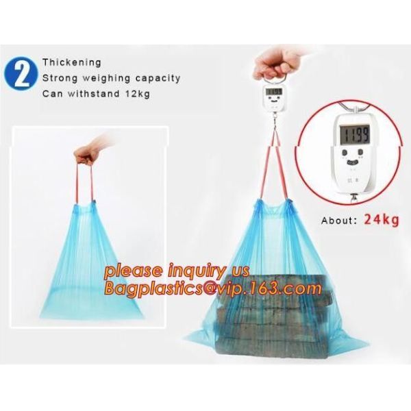 Kitchen Trash Bags Can Bin Liners Trash Bags for Car Office Bathroom,Bin Bag Drawstring Handle Trash Bags Indoor Trash