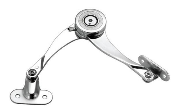 Mechanical Over Turn Cabinet Door Support / Zinc Alloy Hydraulic Door Stay