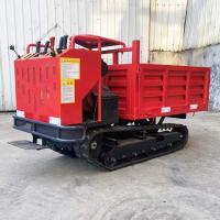 4 toneladas jardinam descarregador hidráulico 3 Ton Small Crawler Dump do caminhão do descarregador da trilha