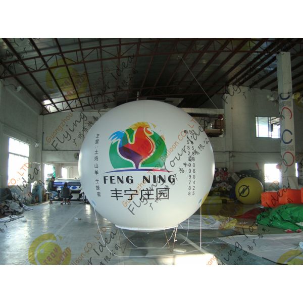 2.5m Thickness PVC Large Inflatable Balloons Fire Resistance For Outdoor Decorations