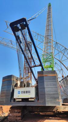 2021 Zoomlion Used Crawler Crane with Jib Length of 18m and Cummins Engine Main Boom 59m Counterweight 76t Running Time 6850h
