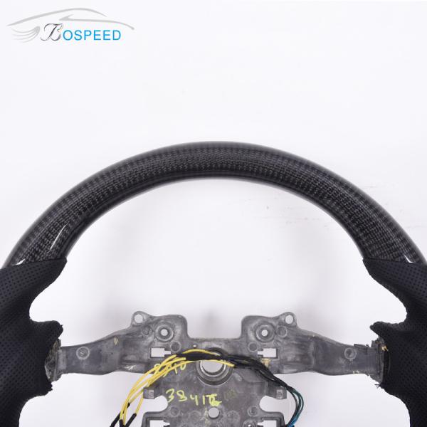 Customization Carbon Fiber Perforated Leather Steering Wheel For Land Rover