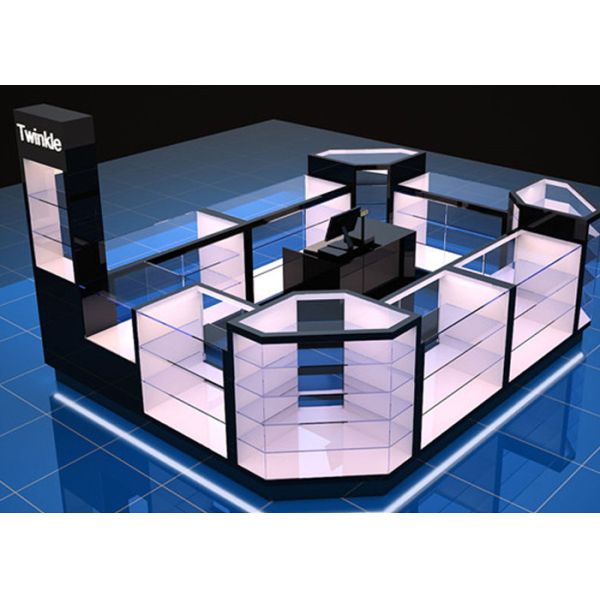 Киоск на заказ / Витрина ювелирных изделий Киоск полный вид 4 слоя Полки