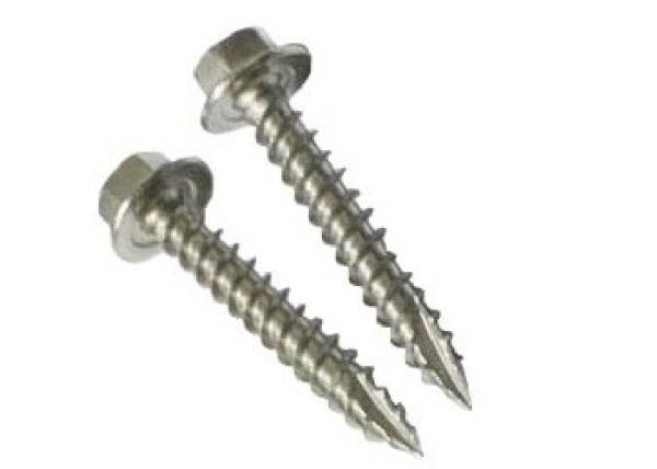 O corte de aço inoxidável da linha de parafusos do metal encanta o tipo principal 17 parafuso da arruela