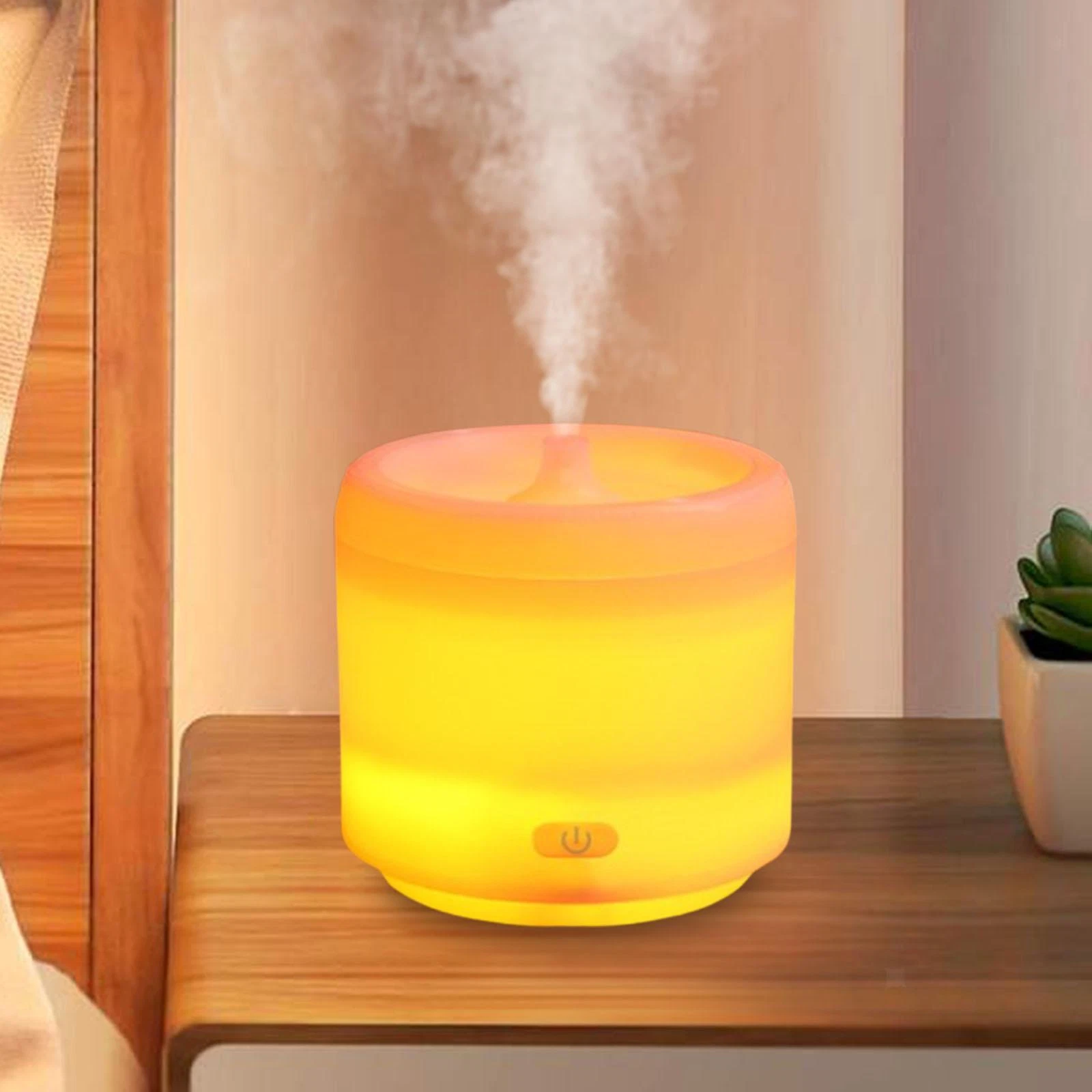 Rainbow Mist Aromatherapy Humidifier | Bedroom/Air-Conditioned Room/Desktop Moisture Boost | 3-in-1 Ambient Night Light