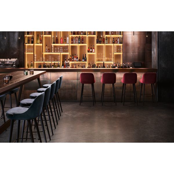 Anti - Ultraviolet Modern Wooden Bar Stool Safety Elegant Bearing 180kg