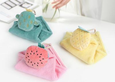 Kids Cartoon Microfiber Face Towel 80% Polyester 20% Polyamide With Hook